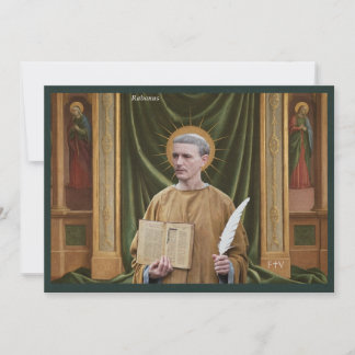 Catholic Art Holy Card | Saint Rabanus Maurus Kaart