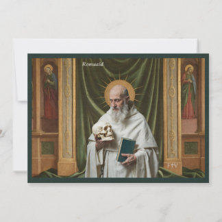 Catholic Art Holy Card | Saint Romuald Kaart