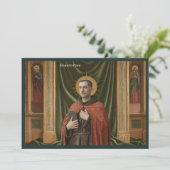 Catholic Art Postcard | Saint Bonaventure Kaart (Staand voorkant)