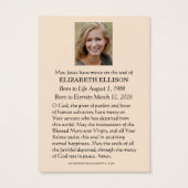 Catholic Blessed Mary Madonna Funeral Memorial (Dos)