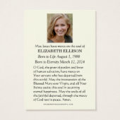 Catholic Blessed Mary Madonna Funeral Memorial (Dos)