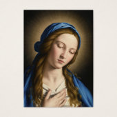 Catholic Blessed Mary Madonna Funeral Memorial (Devant)