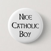 catholic boy nice ronde button 5,7 cm (Voorkant)