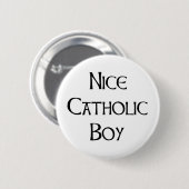 catholic boy nice ronde button 5,7 cm (Voorkant /achterkant)