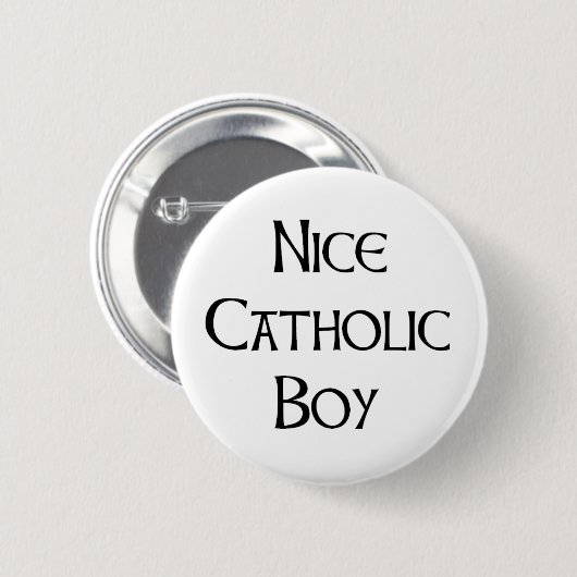catholic boy nice ronde button 5,7 cm (Voorkant /achterkant)