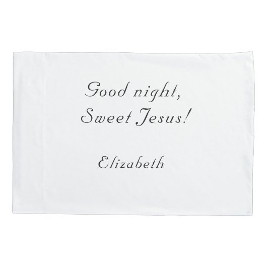 Catholic Customizable Hearts of Jesus & Mary Kussensloop (Achterkant)