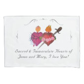 Catholic Customizable Hearts of Jesus & Mary Kussensloop (Voorkant)