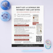 Catholic Emergency Kaart Awareness Flyer (Enkel)