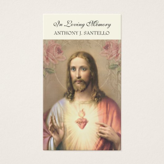 Catholic Funeral Memorial Prayer Holy Book Mark (Devant)