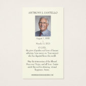 Catholic Funeral Memorial Prayer Holy Book Mark (Dos)