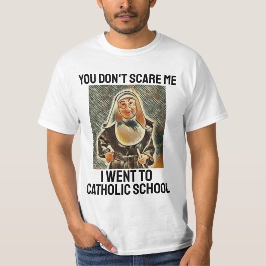 CATHOLIC FUNNY NUN T-SHIRTS T - SHIRTS (Voorkant)
