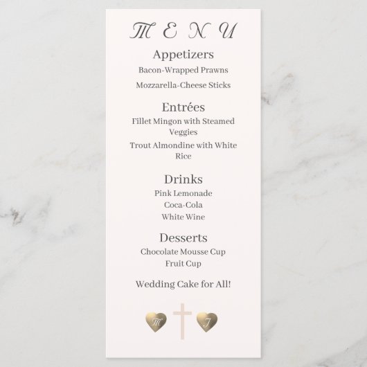 Catholic Grace Menu (Voorkant)