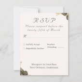 Catholic Grace Wedding RSVP Kaartje (Voorkant)
