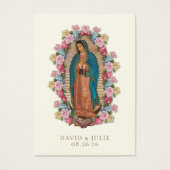 Catholic Guadalupe Roses Prière de Mariage (Devant)