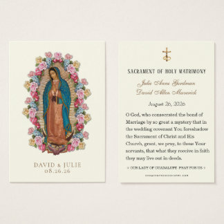Catholic Guadalupe Roses Wedding Prayer 