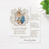 Catholic Holy Card Virgin Mary Religious Prayer (Bureau)