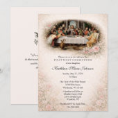 Catholic Jesus First Communion Invitations Kaart (Voorkant / Achterkant)