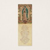 Catholic Memorial Photo Guadalupe Prayer Bookmark (Dos)