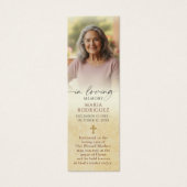 Catholic Memorial Photo Guadalupe Prayer Bookmark (Devant)