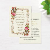 Catholic Prière de mariage aux roses des Écritures (Bureau)