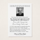 Catholic Priest  Funeral Memorial Holy Card - (Dos)