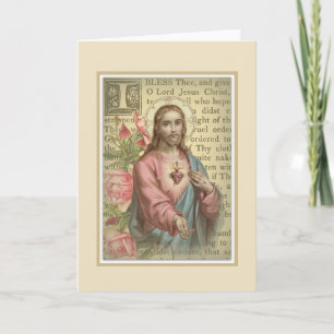 Catholic Religious Sacred Heart of Jesus Kaart