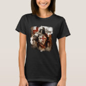 Catholic Templar Knights Medieval T-shirt (Voorkant)