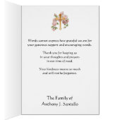 Catholic Virgin Mary Thank You  Funeral Prayer (Intérieur (Droit))