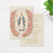 Catholic Wedding Floral Marian Prayer Cards (Bureau)