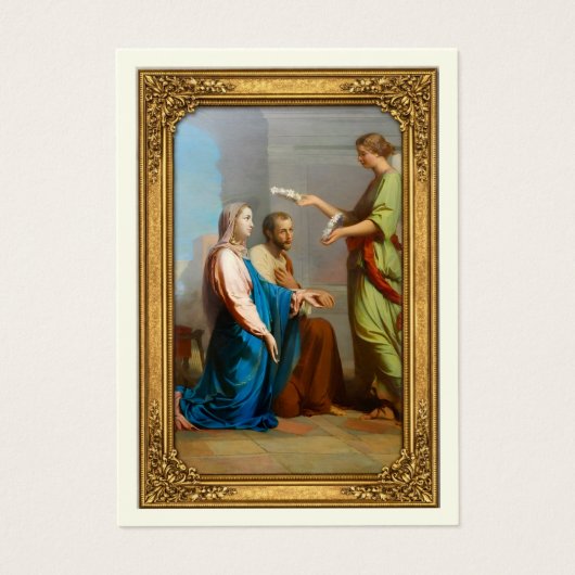 Catholic Wedding Prayer Betrothal Mary Joseph Visitekaartje (Voorkant)