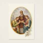 Catholic Wedding Prayer Card Betrothal  (Devant)
