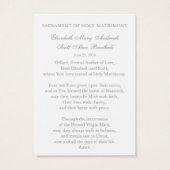 Catholic Wedding Prayer Marian Auspice (Dos)