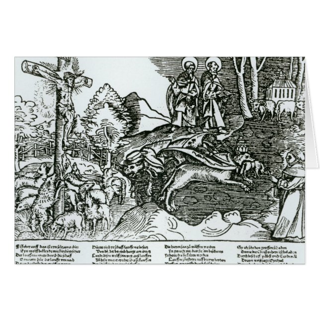 Catholicisme romain et Lutheranism contrastés (Devant horizontal)