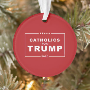 CATHOLIEKEN VOOR TRUMP 2020 ORNAMENT