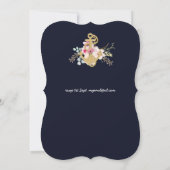 Catholique 1er anniversaire Invitation aquarelle F (Dos)