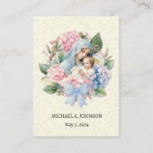 Catholique Baby Boy Baptême Souvenir Carte Sainte (Devant)