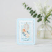Catholique Baby Boy Baptismal Souvenir Carte Saint (Debout devant)