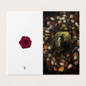 Catholique Condolence Merci Cartes (Outside Unfolded)