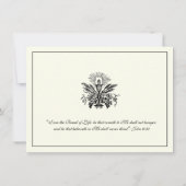 Catholique Croix première communion Invitations (Dos)