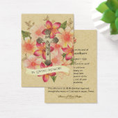 Catholique Crucifix Jesus Prière funéraire Carte S (Bureau)