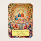 Catholique Espagnol Jésus Religieux Funérailles Ca (Devant)