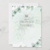 Catholique Faire-part de mariage verte Botanique (Dos)