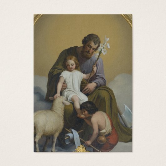 Catholique Jean Baptiste Mariage Carte Sainte (Devant)