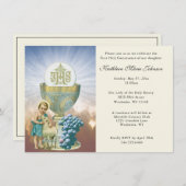 Catholique Jésus Première communion Invitations (Devant / Derrière)