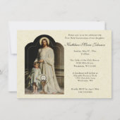 Catholique Jésus Première communion Invitations (Devant)