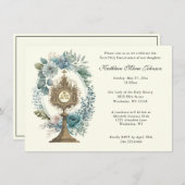 Catholique Jésus Première communion Invitations (Devant / Derrière)