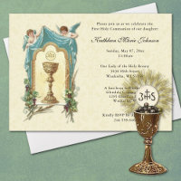 Catholique Jésus Première communion Invitations