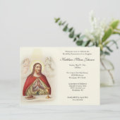 Catholique Jésus Première communion Invitations (Debout devant)
