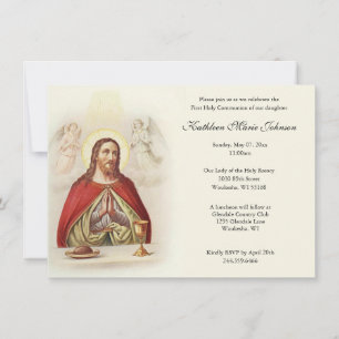 Catholique Jésus Première communion Invitations