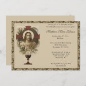 Catholique Jésus Première communion Invitations (Devant / Derrière)